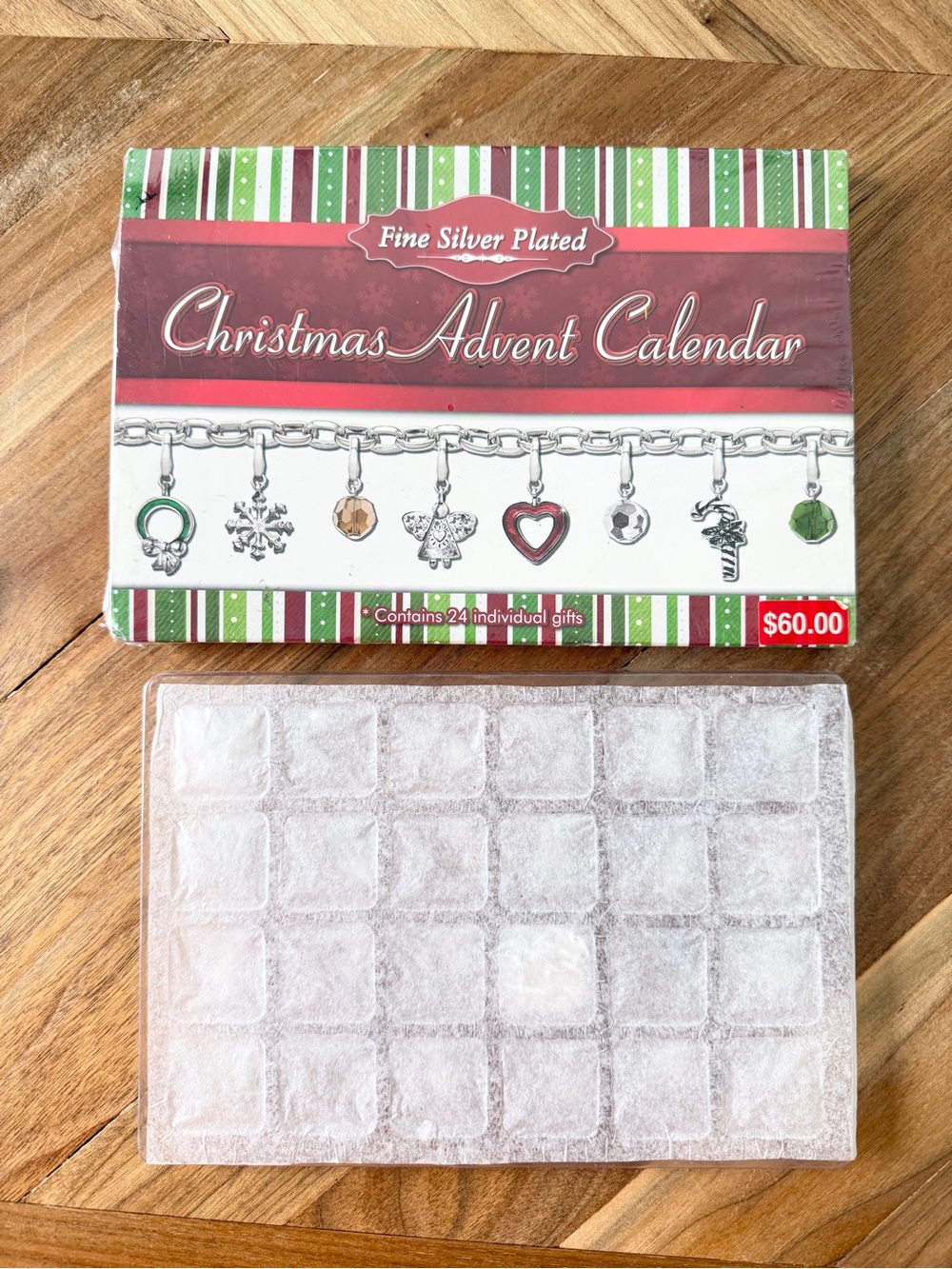 Kohl’s Christmas Jewelry Advent Calendar Fine Silver Plated Charm Bracelet